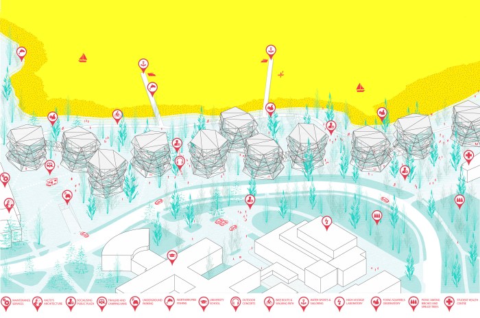 Wild Synapse is not a Project, it is an Attitude. With this proposal the architecture office formed by Borja Sallago Zambrano, Alan Cortez de la Concha, and Manuel Pinilla Fernandez has won the First Prize at Europan13 in Espoo, Finland. Last December 4th they received said award in Helsinki at the hands of Europan Finland's organizers. The office's project approaches an architectural program for students and faculty at Aalto University's campus in Otaniemi, with the particular difficulty of its insertion in woodlands bordering a EU's protected Natura 2000 site. The jury highlighted the proposal's sensitivity for minimizing its footprint on site, as well as its expressive construction, and the adaptability it provides to the relation between inhabitants and surrounding nature. Authors and image copyright holders: Borja Sallago Zambrano, Alan Cortez de la Concha, Manuel Pinilla Fernandez. Competition collaborators: Ana Georgina Hernandez Aranda — graphic designer —, Francisco Crespo Burgueño, Alba Sospedra Arrufat, Luisa Daza Reyes y Fernando Basurto Gallegos — architecture students —. Office's website: bammm architecture office www.bam-mm.com